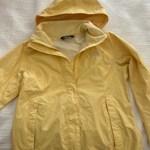 Northface Rain Jacket- size Medium- yellow
